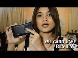 Chrome free and metal free tanned leather; Yves Saint Laurent Zip Fragments Card Holder Review Youtube