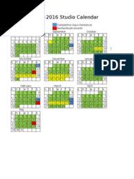 Yearly Calendar 15-16