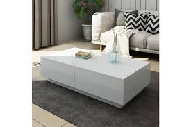While four cups of coffee may seem high, keep in mind most coffee shops serve beverages larger than 8 oz. Modern Coffee Table 4 Drawer Storage Shelf High Gloss Wood Living Room Furniture White Matt Blatt