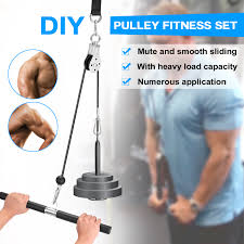 These triceps pulldown sets are unisex, cheap, and certified items. Diy Pulley Rope Fitness System Self Made Fitness Apparatus Strength Training Equipment Pull Down Pulley Rope Fitness System Tricep Fitness Equipment Lazada Ph