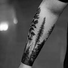 Explore the great outdoors with the top 59 best forearm tree tattoo designs. 50 Tree Line Tattoo Design Ideas For Men Timberline Ink