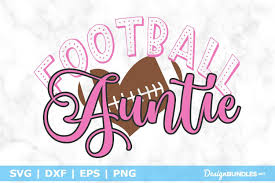 The cut files are compatible for use with silhouette and cricut machines, as well as other machines that. Football Auntie Svg File