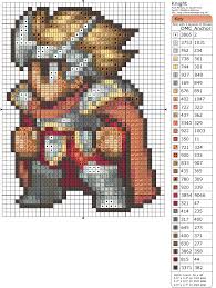 Please note i have only included the colour numbers. Final Fantasy Knight Fantasy Cross Stitch Xstitch Patterns Cross Stitch