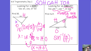 Inverse sine does the opposite of the sine. 8 4 Inverse Trig Functions To Find Missing Angles Youtube