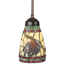 Glass can be fragile so may not be the best choice for. Stained Glass Pinecone Pendant Light