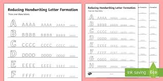 Think that's a loaded statement? Better Handwriting Templates Reducing Handwriting Size