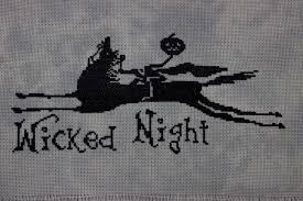 Check spelling or type a new query. Completed Cross Stitch Wicked Night By Isabella Abbiati For The Primitive Hare Cross Stitch Bobobitch Mononitch