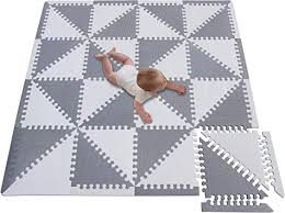 In puncto komfort darüber hinaus preisleistung kann dem netz wohl kaum jemand den rang abschlagen. Puzzlematte Fur Kinder Schaumstoffmatte Eva Schaumstoff Foam Puzzle Spielmatte Spielteppich Puzzleteppich Baby Schaumstoff Fur Kid Dreieck Puzzle Grau Und Weiss Grosse 139x139x1cm 050z3510hui Amazon De Spielzeug