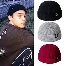 Letter True Sailor Fishermans Winter Beanie Hat Ribbed Knitted Melon Cap Solid Winter Hats Beanie Beanie Hats Outfits With Hats