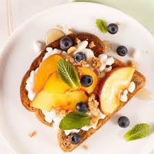 Tartine Peches Bleuets Recette Avec Images Recette Alimentation Tartine