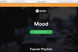 By using our website and our services, you agree to our use of cookies as described in our cookie policy. Spotify S Web Player No Longer Works On Safari The Verge