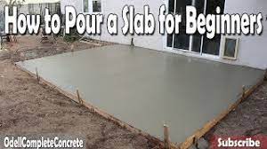 Grid does a better job. How To Pour A Concrete Slab For Beginners Diy Youtube