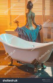 Woman Undress Bath Skin Care Concept Stock Photo 1137450041 | Shutterstock