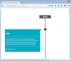 10 Free Jquery Timeline Plugins Learning Jquery