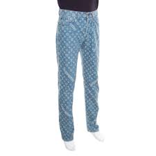 Shop authentic louis vuitton x supreme at up to 90% off. Louis Vuitton X Supreme Blue Monogram Jacquard Denim Jeans M Louis Vuitton Tlc