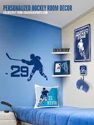 Hockey Home Decor Hockey Wall Decals Hockey Frames Hockey Room Hockey Bedroom Hockey Room Decor