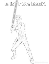 My favorites the snowy day: E Is For Ezra Bridger Star Wars Alphabet Coloring Page Star Wars Artwork Star Wars Drawings Star Wars Coloring Sheet