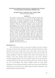 Check spelling or type a new query. Pdf Metode Dan Prosedur Pelaksanaan Rekrutmen Seleksi Pt Bank Rakyat Indonesia Persero Tbk