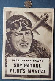 1936 Post Cereal Captain Frank Hawks Premium Prize illustrated booklet  SCARCE --