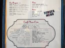 Burger secret menu, breakfast menu, catering menu, lunch menu for soup, salad, chicken, burger price at one burger restaurant menu. Bara Burgare Meny