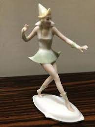 More than 32 art deco figurines at pleasant prices up to 17 usd fast and free worldwide shipping! Very Rare Art Deco Germany Porcelain Dancer Figurine Signed Josef Lorenzl Ebay