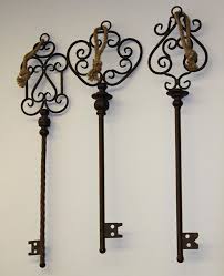 Rustic Metal Vintage Look Skeleton Key Wall Decor Iron Wall Decor Key Wall Decor Industrial Wall Decor