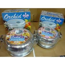 Cara membuat roti di bangking pan. Pemanggang Roti Baking Pan Alumunium 28 Cm Merk Orchid Shopee Indonesia