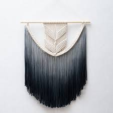 Black And White Macrame Wall Hanging Medium Macrame Wall Hanging X2f Modern Macrame X2f By Teddyandwool Macrame Wall Hanging Macrame Wall Art Modern Macrame