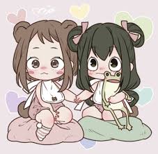 Chibi Mha Uraraka Cute Ochaco Uraraka Tsuyu Asui Instagram Mmmiaaaa My Hero Academia Tsuyu My Hero Academia Episodes Hero ochaco uraraka tsuyu asui instagram
