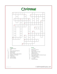 They feature fun puzzles of all types that'll keep you entertained. Christmas Crossword Puzzle Intermediate My Printable Puzzles