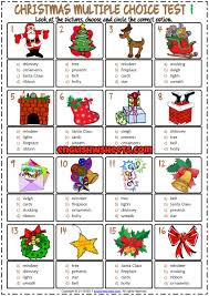 Christmas Esl Printable Multiple Choice Tests For Kids Christmas Quiz For Kids Christmas Worksheets Christmas Lesson