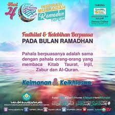 Materi tpq tpa pada saat bulan puasa ramadhan tahun 2021 mulai pembelajaran rutin maupun pelajaran khusus berkenaan dengan shiyam zakat, dll. Hari Ke 4 Ramadan Fadhilat Yapeim Official Facebook