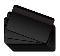 Black Plastic Cards w/ Magnetic Stripe