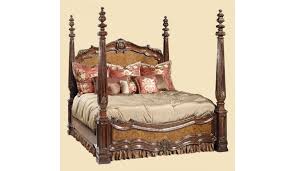 California king size bed is w72 x l84 which is 4 inches longer then standard eastern king bed. High Class Furniture Master Bedroom Set 4 Post Bed