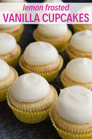 Vanilla Cupcakes Recipe Vanilla Cupcakes Lemon Cream Cheese Frosting Savoury Cake