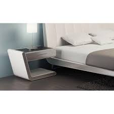 The circular lower shelf of gloss black. Always Want To Have The Zina Nightstand By Your Side By Elite Modern Furniture Refurbished Furniture Pallet Furniture Living Room Bedroom Furniture Design