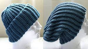 Easy Crochet Ribbed Hat A Beginner Level Crochet Hat All Crafts Channel In 2021 Crochet Hats Free Pattern Easy Crochet Easy Crochet Hat