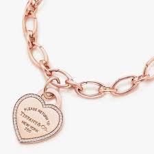 Return To Tiffany Heart Tag Bracelet In 18k Rose Gold Tiffanypinterest Goldbracelets Jewelry Tiffany Jewelry Tiffany Co