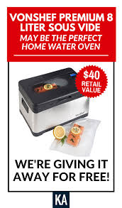 Vonshef Sous Vide Review Fun Sweepstakes Freebies By Mail Smoothie Blender