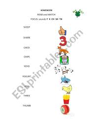 Choose from a4 version ora3 version (prints over 2 pages of a4). Jolly Phonics 6 Sounds Group Read Match Activity Esl Worksheet By Riso