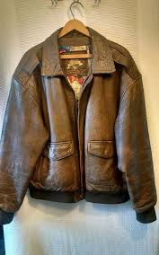 Wilsons Adventure Bound Bomber Brown Leather Jacket Vintage Poly Liner Sz Xl Wilson Flightbomber Jackets Leather Jacket Vintage Leather Jacket