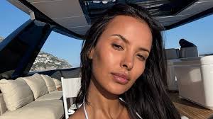 Maya Jama is a real-life goddess in plunging white crochet dress