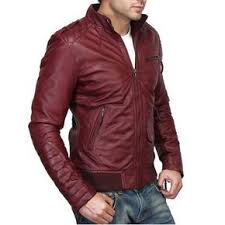 Buy Online Bareskin Rusty Red Leather Mensjacket Voganow Com For Rs 6 999 3 Leather Jacket Men Leather Jacket Burgundy Leather Jacket