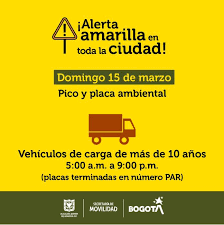 Y en la tarde desde 3:00 p.m. Noticias Bogota Pico Y Placa Por Calidad Del Aire Se Mantiene En Bogota Alerta Bogota