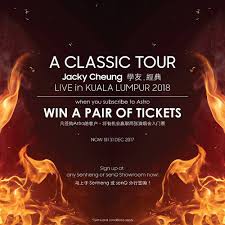 Penonton juga akan disuguhi visual fantastis dan vokal jacky cheung yang tanpa cela. The Legendary Singer Jacky Cheung Is Set Senheng Malaysia Facebook