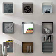 Etagère murale grise design natheo 4 (lot de 2). Etagere Murale Ciko Tomasella Industria Mobili Contemporaine En Bois Laque
