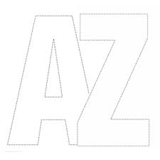 Add them to the writing center for kids to glue . Full Alphabet Template A4 Page Sized Letters 26 Letters In A Single Download Dotted Ou Free Printable Alphabet Letters Printable Letters Alphabet Printables