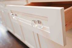Every pull is packaged individually to prevent damage to the finish and comes with the necessary hardware for easy installation. Glass Cabinet Knobs