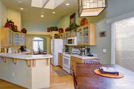 Green kitchen with oak cabinets | oak kitchen. The Best Wall Colors For Kitchens Pictures Paint Color Ideas Love Remodeled