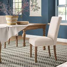 Find new parsons chairs for your home at. Birch Lane Abbate Linen Upholstered Parson Chair In Beige Reviews Wayfair
